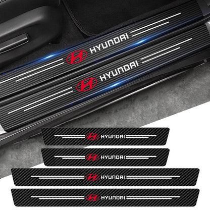 Emblaze - Carbon Fiber Door Sill Protector (Pack of 4)